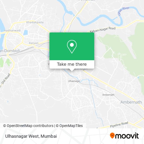 Ulhasnagar West map