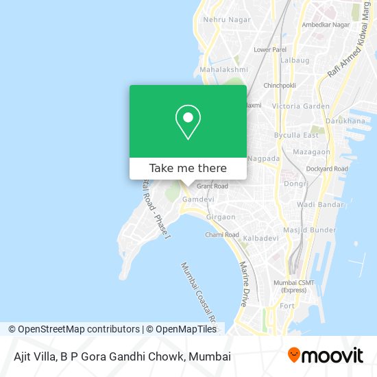 Ajit Villa, B P Gora Gandhi Chowk map