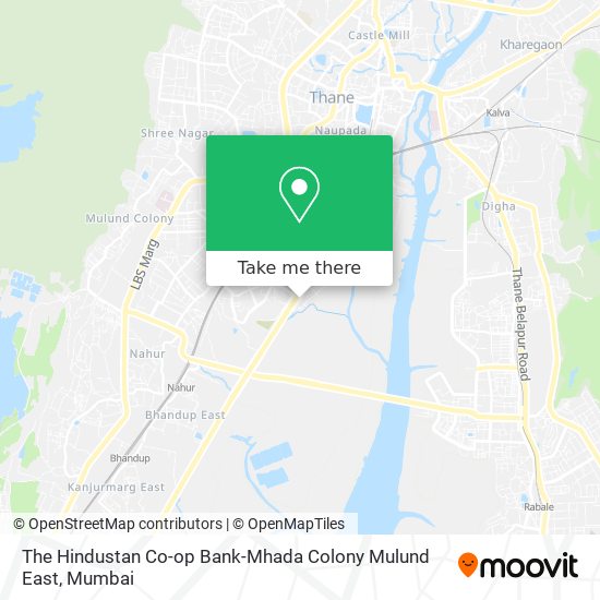 The Hindustan Co-op Bank-Mhada Colony Mulund East map