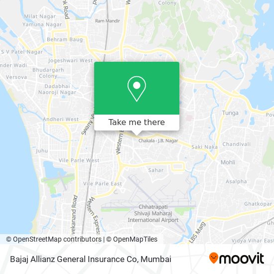 Bajaj Allianz General Insurance Co map