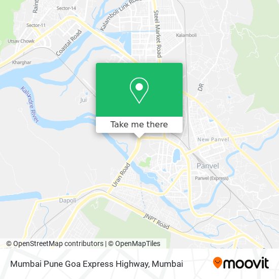 Mumbai Pune Goa Express Highway map