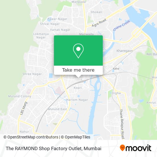 The RAYMOND Shop Factory Outlet map