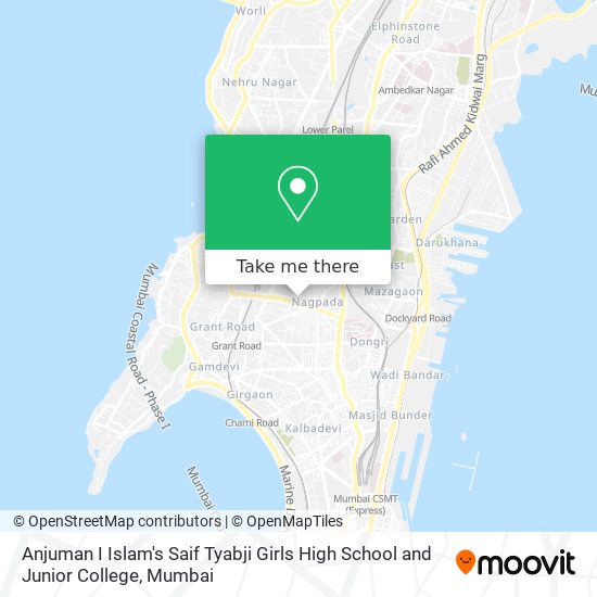 Anjuman I Islam's Saif Tyabji Girls High School and Junior College map