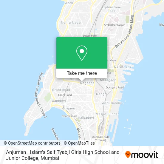 Anjuman I Islam's Saif Tyabji Girls High School and Junior College map