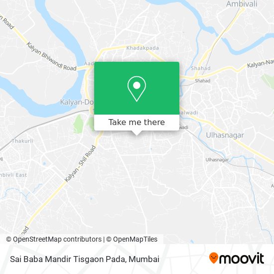 Sai Baba Mandir Tisgaon Pada map