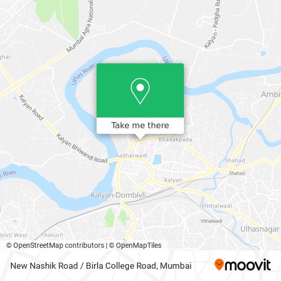 New Nashik Road / Birla College Road map