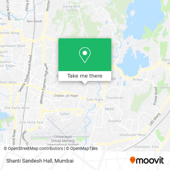 Shanti Sandesh Hall map