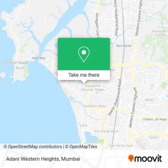 Adani Western Heights map