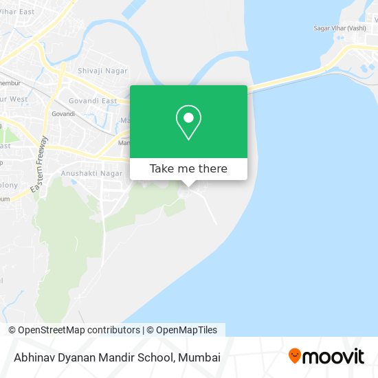 Abhinav Dyanan Mandir School map