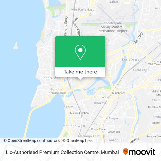 Lic-Authorised Premium Collection Centre map