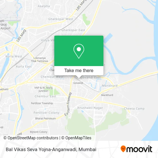 Bal Vikas Seva Yojna-Anganwadi map