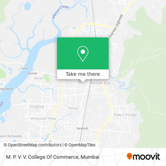 M. P. V. V. College Of Commerce map