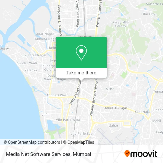 Media Net Software Services map
