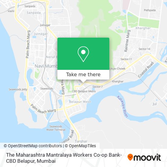 The Maharashtra Mantralaya Workers Co-op Bank-CBD Belapur map