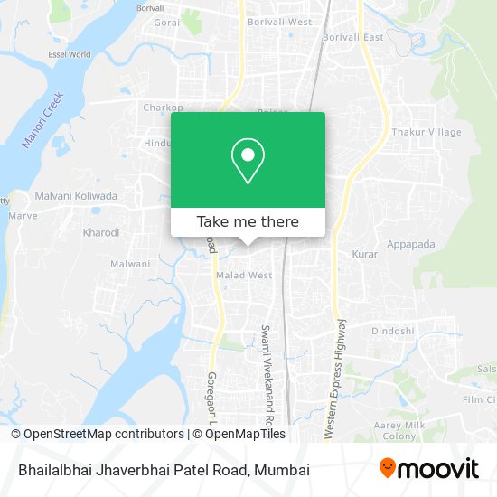 Bhailalbhai Jhaverbhai Patel Road map