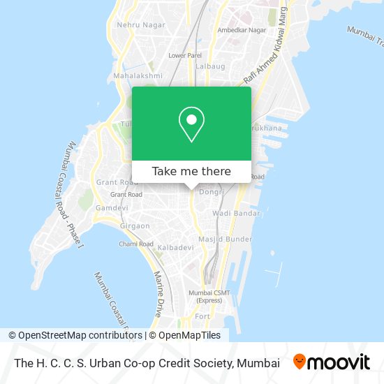 The H. C. C. S. Urban Co-op Credit Society map