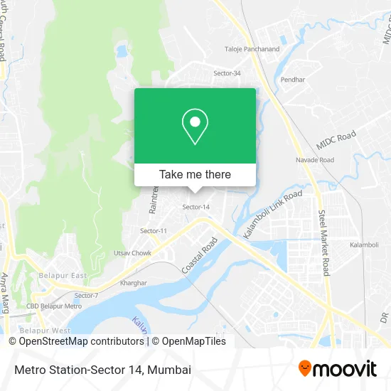 Metro Station-Sector 14 map