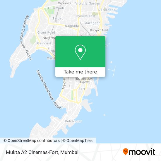 Mukta A2 Cinemas-Fort map