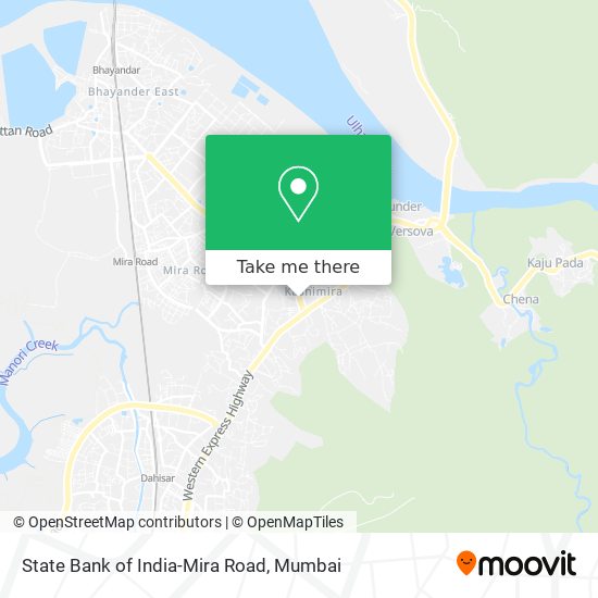 State Bank of India-Mira Road map