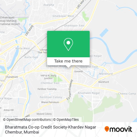 Bharatmata Co-op Credit Society-Khardev Nagar Chembur map