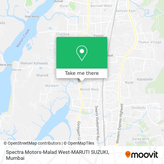 Spectra Motors-Malad West-MARUTI SUZUKI map