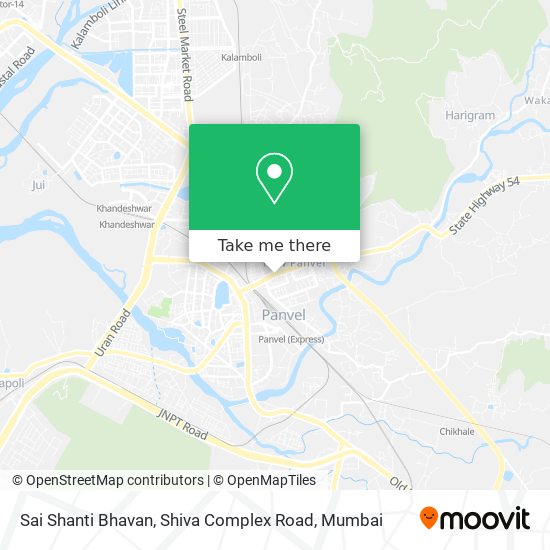 Sai Shanti Bhavan, Shiva Complex Road map