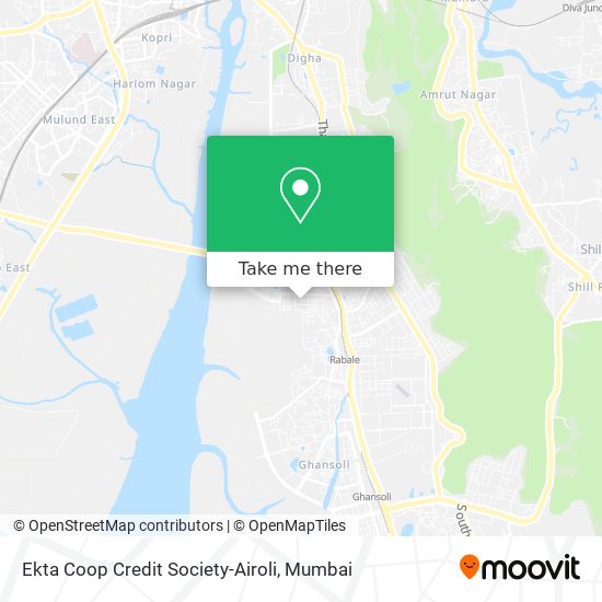 Ekta Coop Credit Society-Airoli map