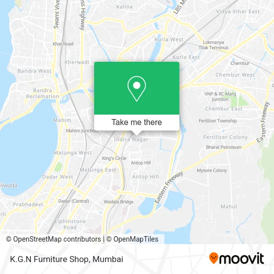K.G.N Furniture Shop map