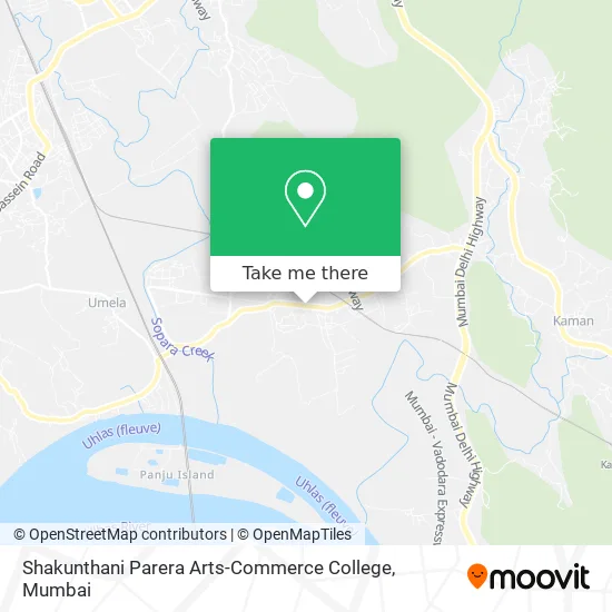 Shakunthani Parera Arts-Commerce College map