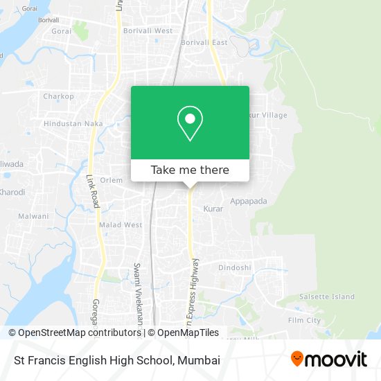 St Francis English High School map