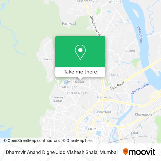 Dharmvir Anand Dighe Jidd Vishesh Shala map