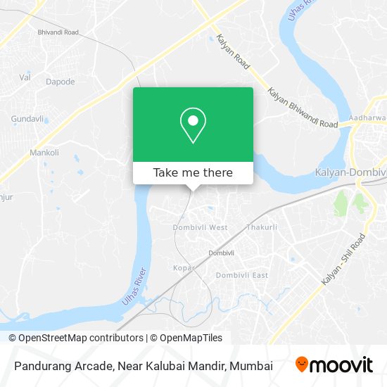 Pandurang Arcade, Near Kalubai Mandir map