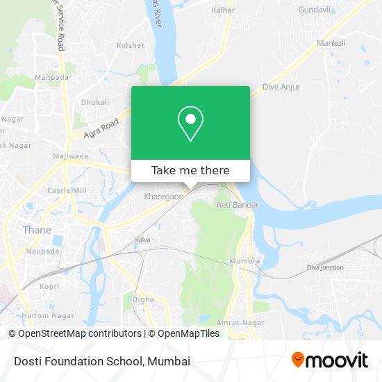 Dosti Foundation School map