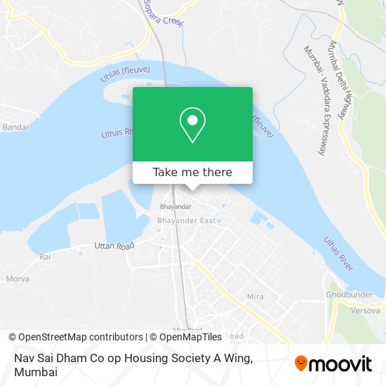 Nav Sai Dham Co op Housing Society A Wing map