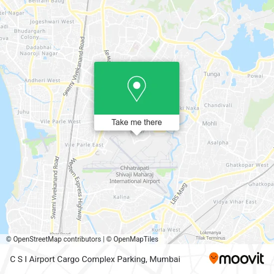 C S I Airport Cargo Complex Parking map