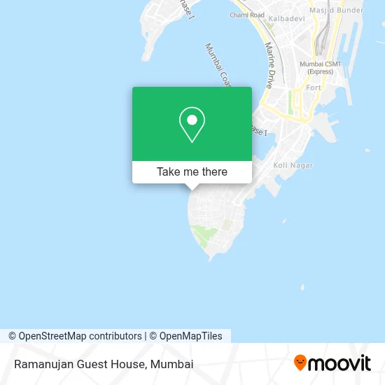 Ramanujan Guest House map