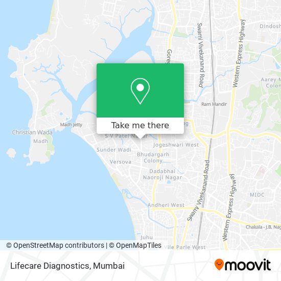 Lifecare Diagnostics map