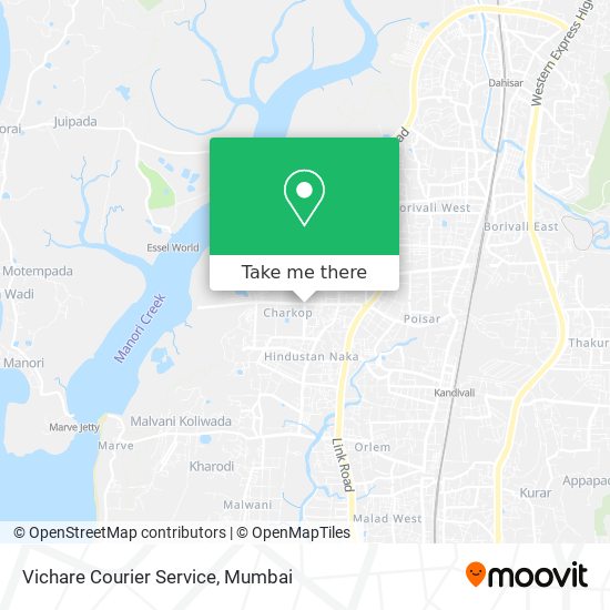 Vichare Courier Service map