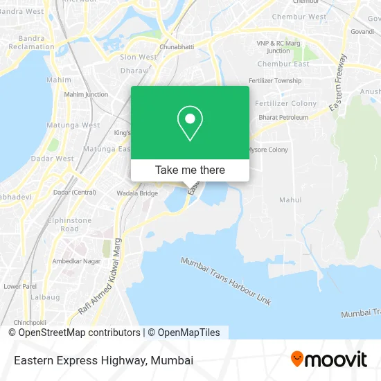 Eastern Express Highway map