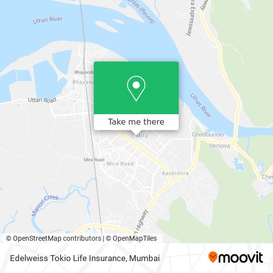 Edelweiss Tokio Life Insurance map