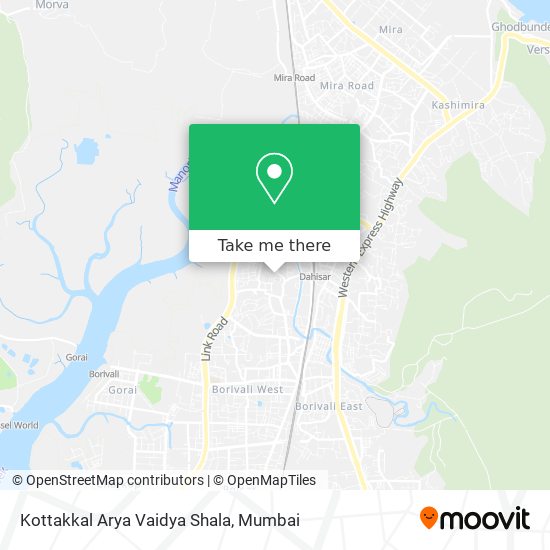 Kottakkal Arya Vaidya Shala map