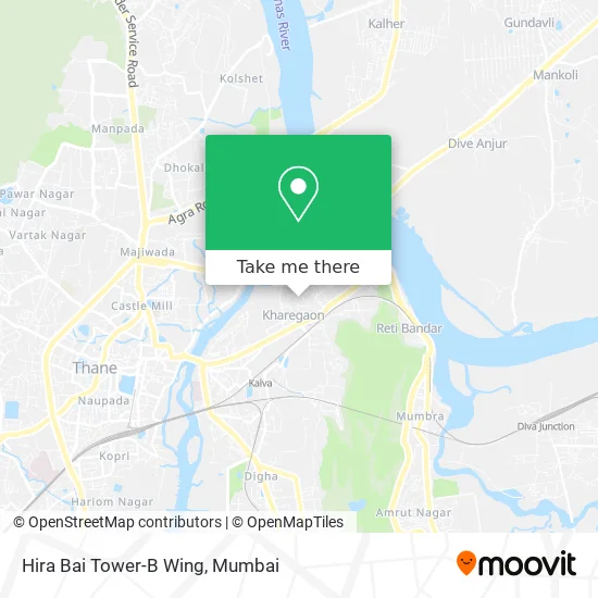 Hira Bai Tower-B Wing map