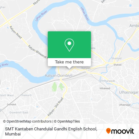 SMT Kantaben Chandulal Gandhi English School map