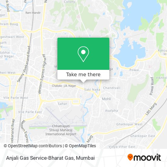 Anjali Gas Service-Bharat Gas map