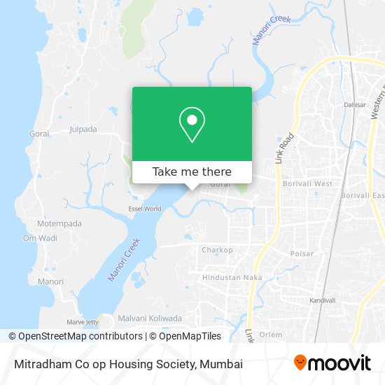 Mitradham Co op Housing Society map