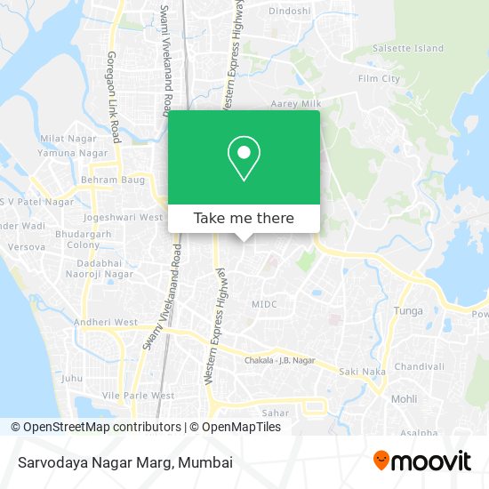 Sarvodaya Nagar Marg map