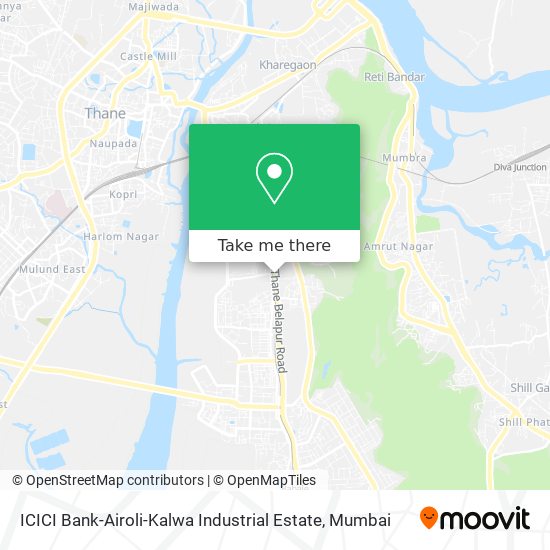 ICICI Bank-Airoli-Kalwa Industrial Estate map