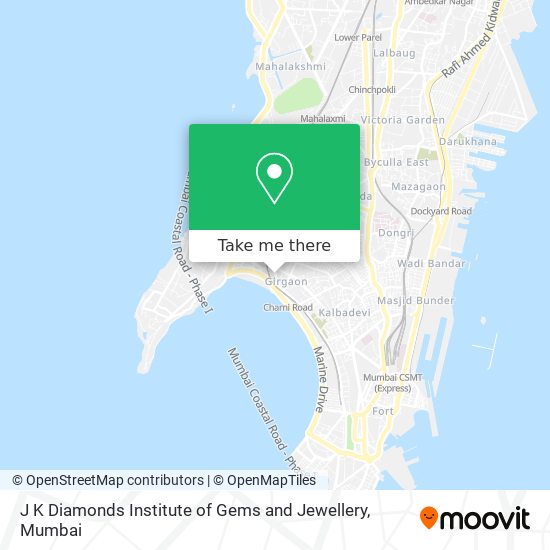 J K Diamonds Institute of Gems and Jewellery map