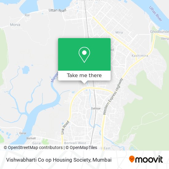 Vishwabharti Co op Housing Society map