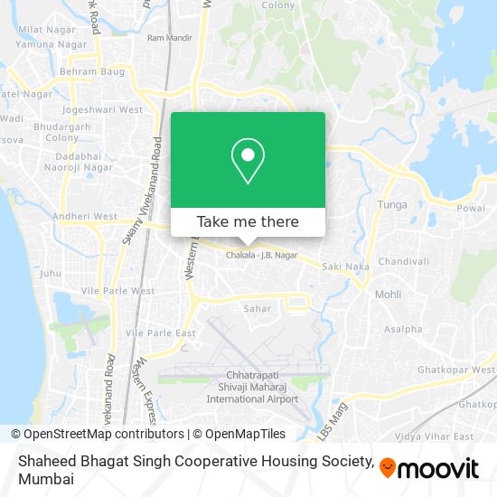 Shaheed Bhagat Singh Cooperative Housing Society map